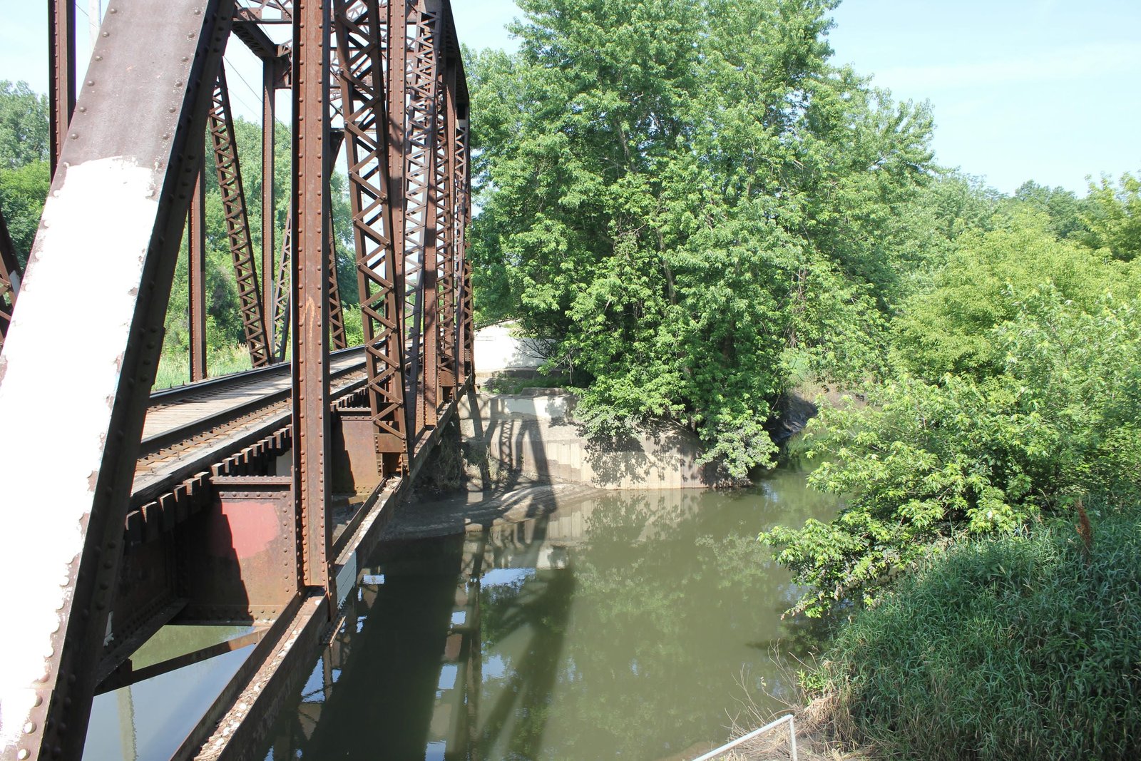Looking west